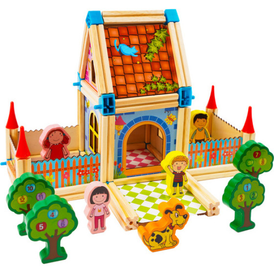 Kruzzel Construction Blocks - House 268 Pieces 26452 - (18357-0)