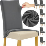 Ruhhy Chair Covers - 6 pcs. Dark Gray 25990 - (18286-0)