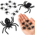 Ruhhy Plastic Spiders - Decoration - 10 Pcs 26028 - (18367-0)
