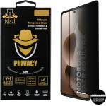 Idol 1991 Tempered Glass Motorola Moto Razr 60 Ultra 5G 7.0'' 9H 0.25mm Privacy Antispy 3D Semi Curved Edge Glue BLACK