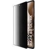 Idol 1991 Tempered Glass Motorola Moto Razr 60 Ultra 5G 7.0'' 9H 0.25mm Privacy Antispy 3D Semi Curved Edge Glue BLACK