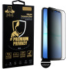 Idol 1991 Tempered Glass Samsung A17 4G A175/A17 5G A176 6.74'' 9H 0.25mm Premium Privacy Antispy Semi Curved Full Glue BLACK