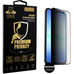 Idol 1991 Tempered Glass Samsung A17 4G A175/A17 5G A176 6.74'' 9H 0.25mm Premium Privacy Antispy Semi Curved Full Glue BLACK