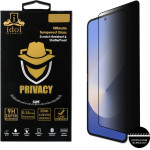 Idol 1991 Tempered Glass Samsung Z Flip 7 5G 6.9'' 9H 0.25mm Privacy Antispy Semi Curved Full Glue BLACK