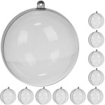 Ruhhy Transparent Baubles 10cm Set Of 10 22277 - (16923-0)