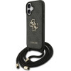 Guess Etui 4G Big Logo Cord Stap Crossbody Do Iphone 17 Czarny - (GUHCP17SP4GMGCRK)