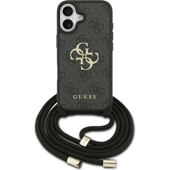 Guess Etui 4G Big Logo Cord Stap Crossbody Do Iphone 17 Czarny - (GUHCP17SP4GMGCRK)