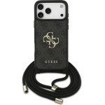 Guess Etui 4G Big Logo Cord Stap Crossbody Do Iphone 17 Pro Max Czarny - (GUHCP17XP4GMGCRK)