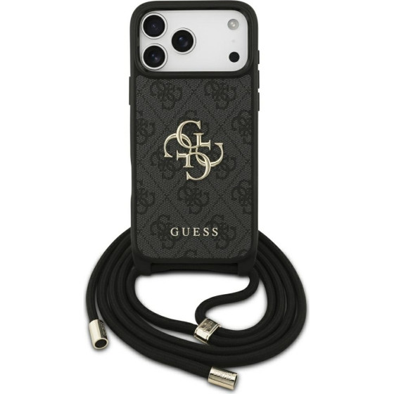 Guess Etui 4G Big Logo Cord Stap Crossbody Do Iphone 17 Pro Max Czarny - (GUHCP17XP4GMGCRK)