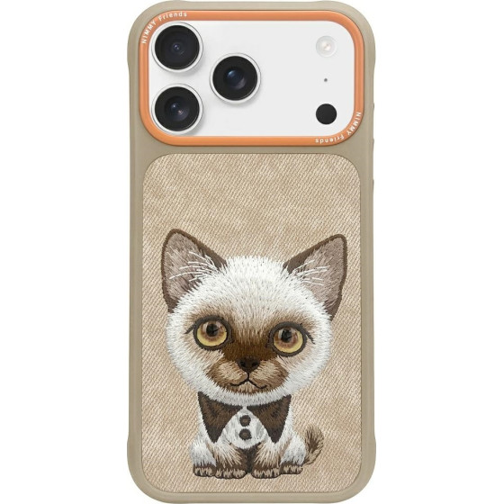 Nimmy Big Eyed Pet 2.0 Cat Case For Iphone 17 Pro Beige - (N-XDY-IP17-Pro-026)
