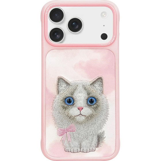 Nimmy Case Big Eyed Pet 2.0 Cat For Iphone 17 Pink - (N-XDY-IP17-07D)