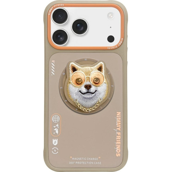 Nimmy Case Glasses Cool Dog Magsafe For Iphone 17 Pro Max Beige - (N-YJKM-CXZH-IP17-Pro-Max-012)