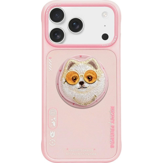 Nimmy Case Glasses Cool Dog Magsafe For Iphone 17 Pro Max Pink - (N-YJKM-CXZH-IP17-Pro-Max-031)