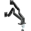 Gembird Desk Mounted Adjustable Double Monitor Arm 17'-32' Black - (MA-DA2-06)