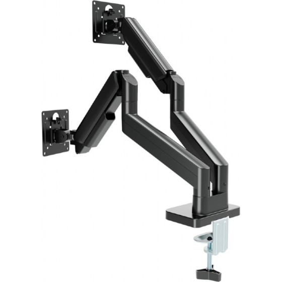 Gembird Desk Mounted Adjustable Double Monitor Arm 17'-32' Black - (MA-DA2-06)