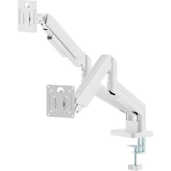 Gembird Desk Mounted Adjustable Double Monitor Arm 17'-32' White - (MA-DA2-06-W)