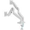 Gembird Desk Mounted Adjustable Double Monitor Arm 17'-32' White - (MA-DA2-06-W)