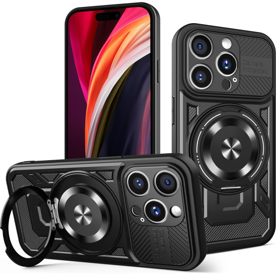 TFO Defender Armor Mag Case For Iphone 15 Pro Max 6,7'' black
