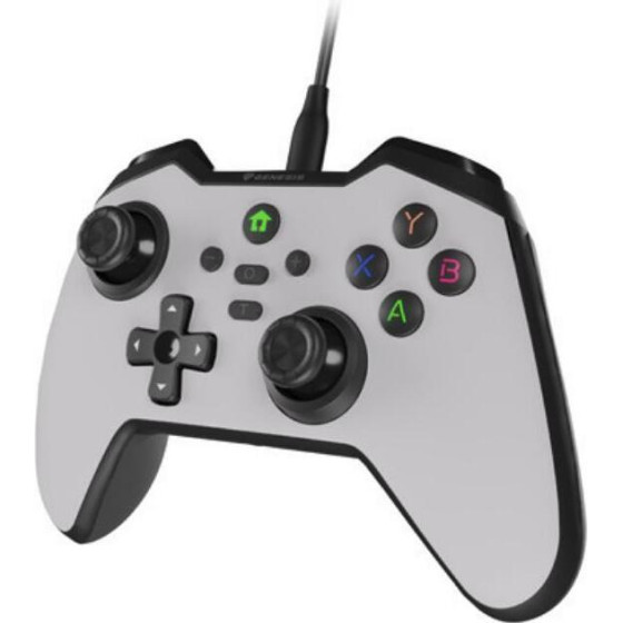 Genesis Gaming Gamepad Mangan 300 for PC/Switch/Mobile, White - (NJG-2104)