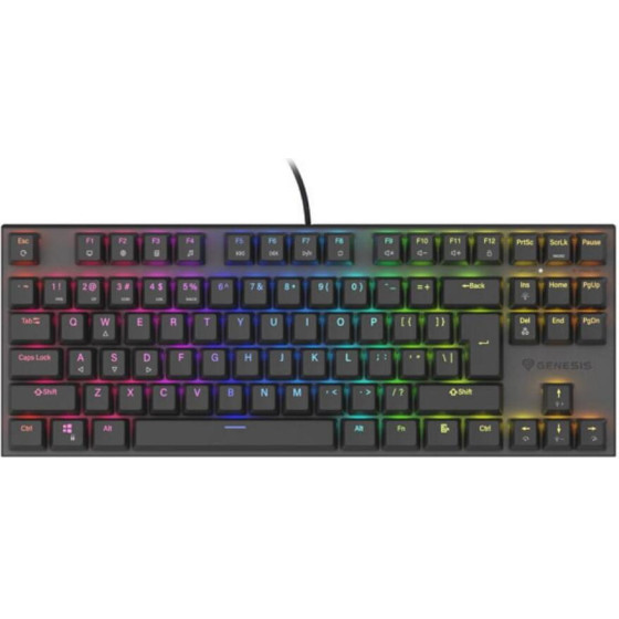 Genesis Gaming Keyboard Thor 303 Tkl Black US Mechanical RGB, Red Switch, Hot Swap - (NKG-1882)