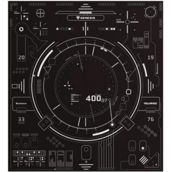 Genesis Gaming Protective Floor Mat Tellur 400 Square HUD 110 x 100cm - (NDG-2065)
