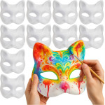 Ruhhy Diy Cat Mask 10 Pcs 26000 - (18368-0)