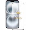 Idol 1991 Tempered Glass Iphone 16 6.1'' 9H 0.25mm 20D Full Glue Semi Curved Special Full Cover BLACK