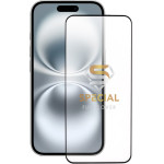 Idol 1991 Tempered Glass Iphone 16 6.1'' 9H 0.25mm 20D Full Glue Semi Curved Special Full Cover BLACK