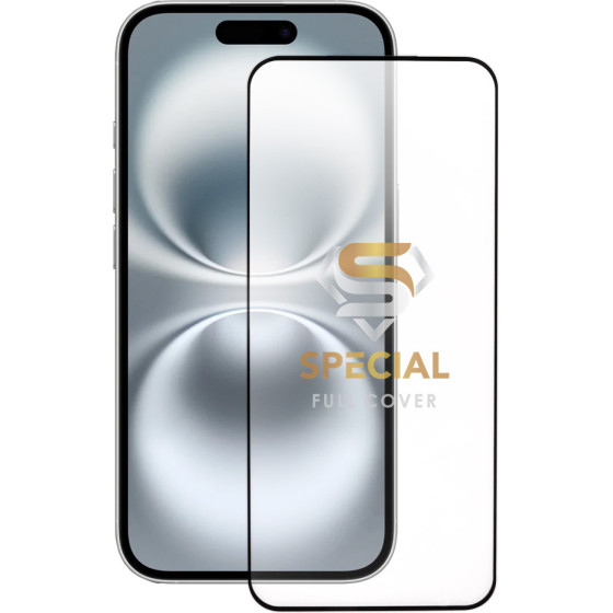 Idol 1991 Tempered Glass Iphone 16 6.1'' 9H 0.25mm 20D Full Glue Semi Curved Special Full Cover BLACK