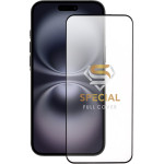 Idol 1991 Tempered Glass Iphone 16 Plus 6.7'' 9H 0.25mm 20D Full Glue Semi Curved Special Full Cover BLACK