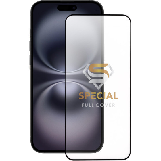 Idol 1991 Tempered Glass Iphone 16 Plus 6.7'' 9H 0.25mm 20D Full Glue Semi Curved Special Full Cover BLACK