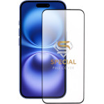 Idol 1991 Tempered Glass Iphone 16E 6.1'' 9H 0.25mm 20D Full Glue Semi Curved Special Full Cover BLACK