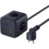 Baseus Enerfill FA11 67W Power Strip, USB-A + USB-C Cube + 3 x Eu Socket 1.5m - Black - (E00082100123-00)