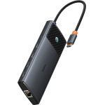 Baseus Metal Gleam Ii 10in1 Hdmi USB-A USB-C RJ45 SD/Tf Hub - Gray - (B00061800123-01)
