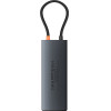 Baseus Metal Gleam Ii 10in1 Hdmi USB-A USB-C RJ45 SD/Tf Hub - Gray - (B00061800123-01)