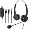Lamtech ON-Ear Headset With Anc Mic And 3 Connectors - (LAM114352)