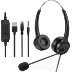 Lamtech ON-Ear Headset With Anc Mic And 3 Connectors - (LAM114352)