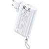 WK Power Bank 20000mAh Pd 22,5W WP-119 2 ������, �� ������� Lighting/USB-C ����� - (WP-119 White)