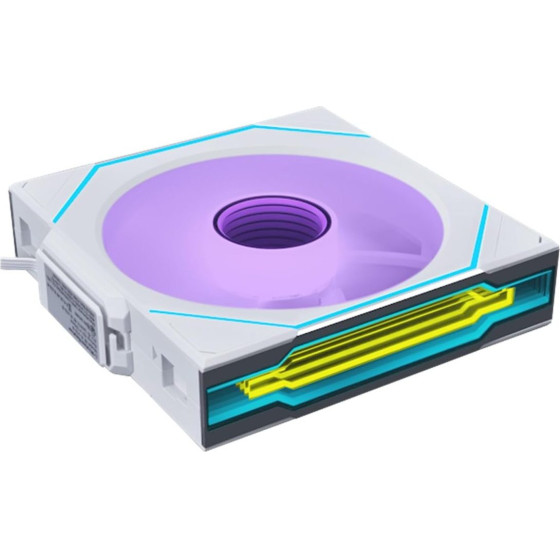 Lian Li Uni Fan Infinity Sl - 120 - Reverse - Wireless - White - Argb Pwm Fan (1pcs) No Controller - (G99.12RSLIN1W1W.00)