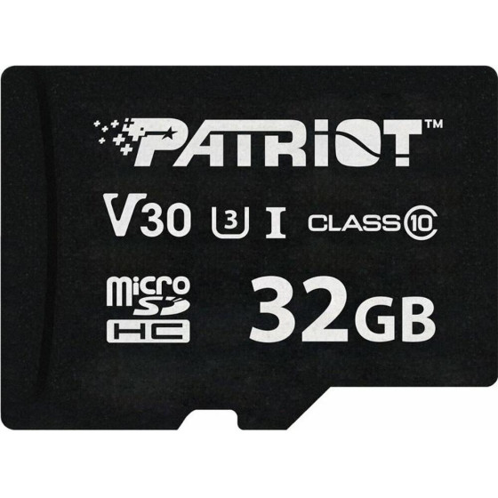 Patriot Memory Card Vx Series 32GB Microsdxc V30 Class 10 UHS-I U3 4K Uhd - (PSF32GVX31MCH)