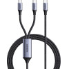 ������� �������� Ugreen US561 35087 USB-C �� 2x USB-C Pd 100W 1.5m ����� - (US561/35087)