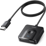 Hdmi Switch ��������� 2 ������ Ugreen 4K/60Hz - (CM311 70607)