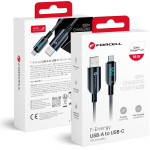 FORCELL F-Energy C272 Cable Usb A To Type C QC4.0 3A 66W Digital 1,2 m black
