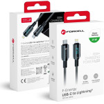 FORCELL F-Energy C276 Cable Type C To Type C Pd 3A 27W Digital 1,2 m black
