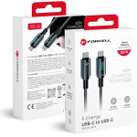FORCELL F-Energy C277 Cable Type C To Type C QC4.0 Pd 5A 100W Digital 1,2 m black