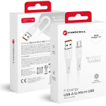 FORCELL F-Energy C341 Cable Usb A To Micro Usb QC3.0 2,4A 18W Silicone 1 m white