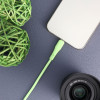 FORCELL F-Energy C343 Cable Usb A To Lightning 2,4A 12W Silicone 1 m green