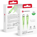 FORCELL F-Energy C346 Cable Type C To Lightning Pd 3A 27W Silicone 1 m green