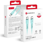 FORCELL F-Energy C347 Cable Type C To Type C QC4.0 Pd 5A 100W Silicone 1 m blue