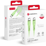 FORCELL F-Energy C347 Cable Type C To Type C QC4.0 Pd 5A 100W Silicone 1 m green